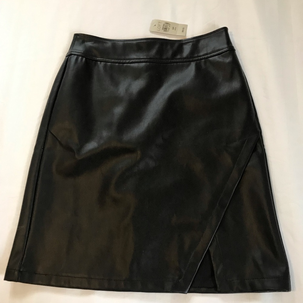 Faux Leather Pencil Skirt